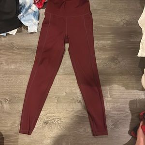 Maroon leggings